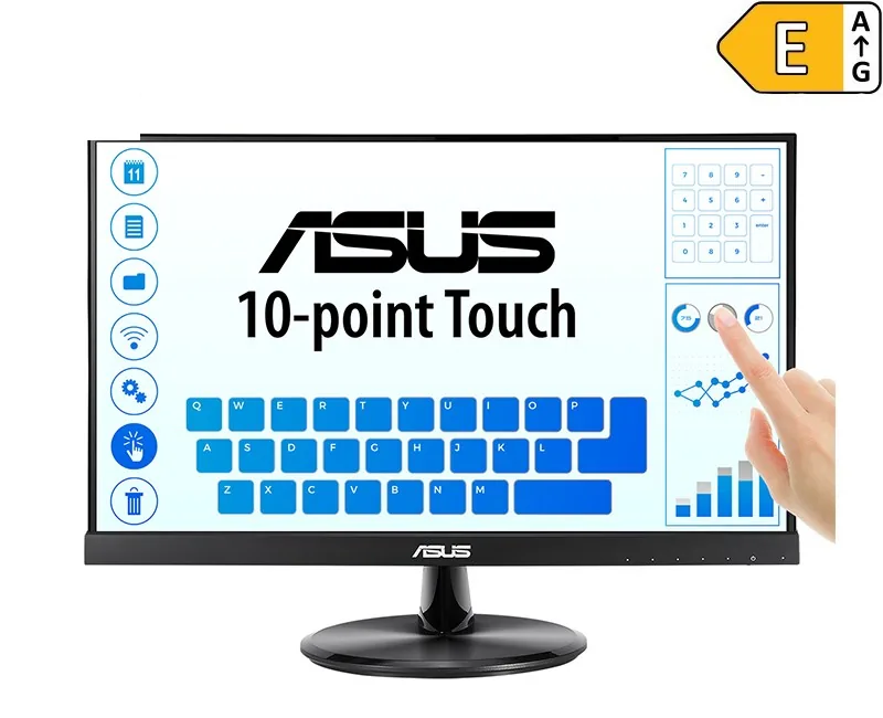 ASUS 21.5" Dokunmatik (VT229H) Monitör önden görünüm