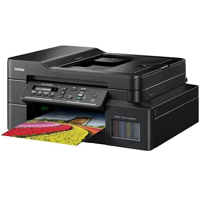 Brother Çok Fonksiyonlu Tanklı (DCP-T820DW) Yazıcı yandan ya da arkadan görünüm