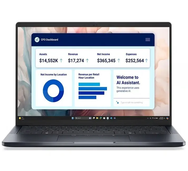 Dell Pro 14 Premium 32 GB/1 TB önden görünüm