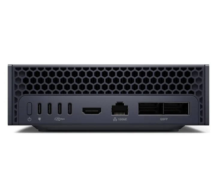 Dell Pro Max GB10 128 GB/4 TB yandan ya da arkadan görünüm