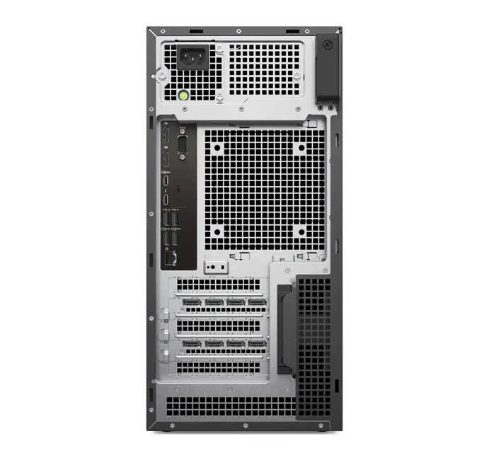 Dell Pro Max T2 Ultra 9 285 64 GB/1 TB RTX 2000 Ada yandan ya da arkadan görünüm