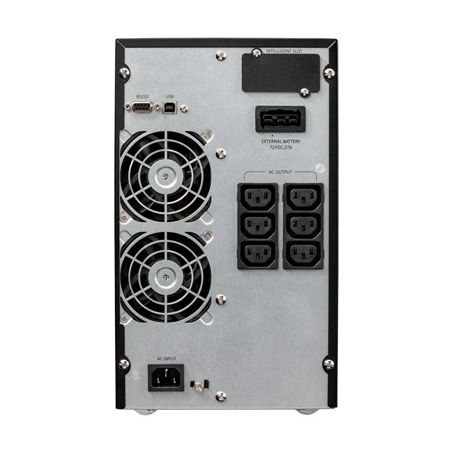Eaton 9E2000I 2KVA Online Tower UPS yandan ya da arkadan görünüm