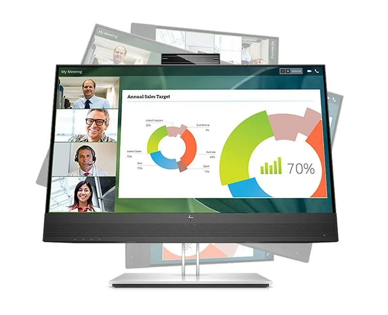 HP E27m G4 27" Konferans Monitör yandan ya da arkadan görünüm