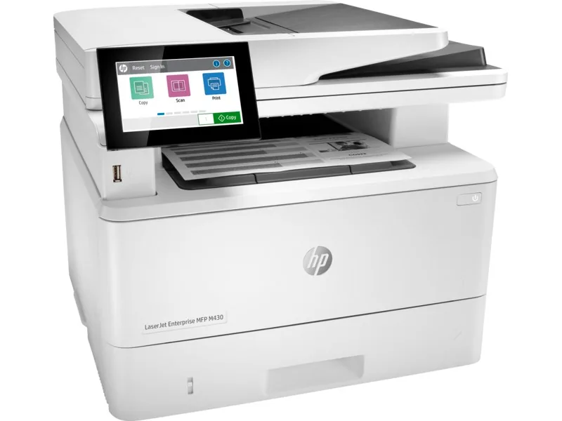 HP M430f Çok Fonksiyonlu Lazer Yazıcı farklı açıdan görünüm