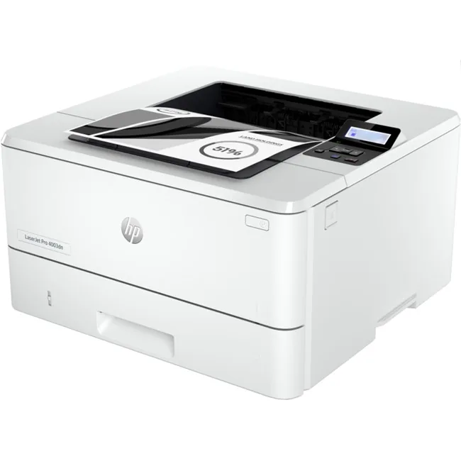 HP LaserJet Pro 4003dn Lazer Yazıcı yandan ya da arkadan görünüm