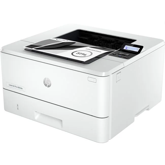 HP LaserJet Pro 4003dw Lazer Yazıcı yandan ya da arkadan görünüm