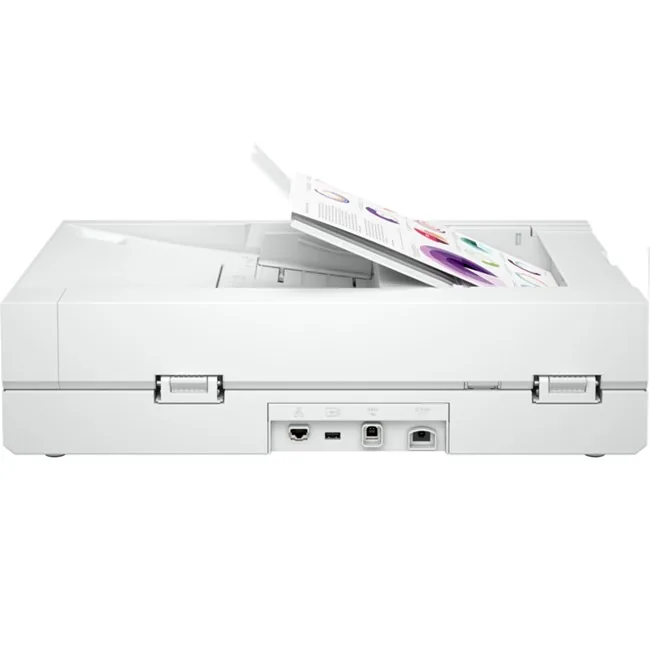 HP N6600 Network Doküman Tarayıcı yandan ya da arkadan görünüm