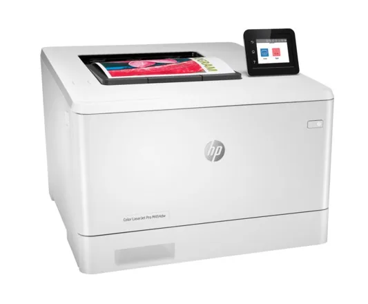 HP Pro M454dw Renkli Lazer Yazıcı farklı açıdan görünüm