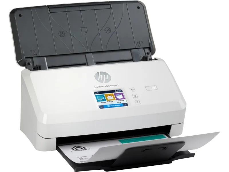 HP Scanjet Pro N4000 snw1 Network Tarayıcı 6FW08A farklı açıdan görünüm