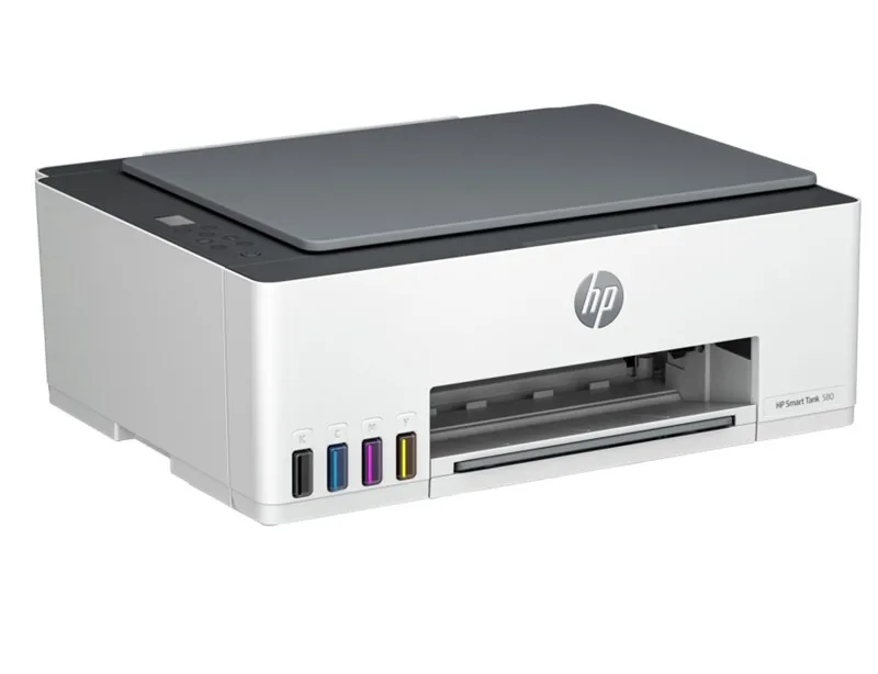 HP Smart Tank 580 Renkli Yazıcı farklı açıdan görünüm