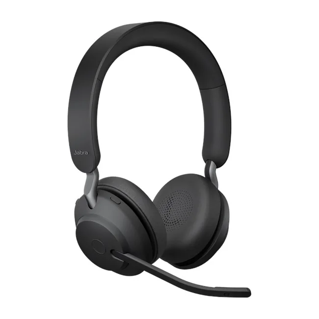 Jabra Evolve2 65 Link380a Stereo Kulaklık yandan ya da arkadan görünüm