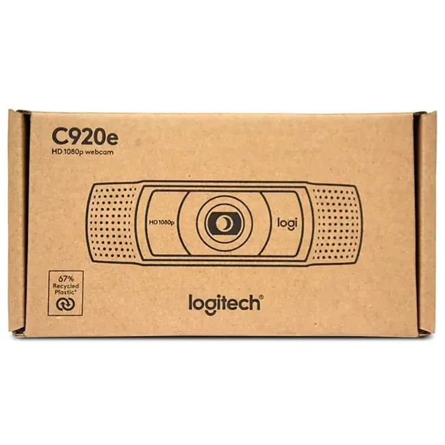 Logitech C920e Webcam Full HD 960-001360 yandan ya da arkadan görünüm