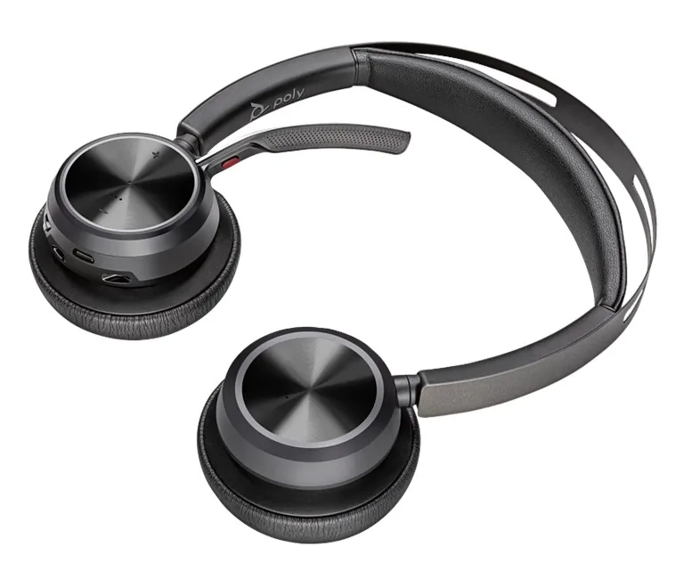 Poly Voyager Focus 2 Mik. Stereo Kulaklık farklı açıdan görünüm