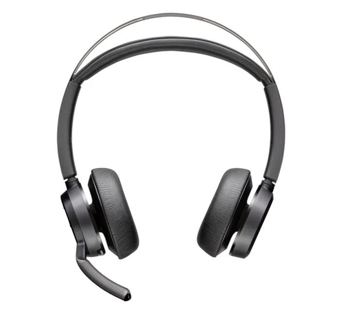 Poly Voyager Focus 2 Mik. Stereo Kulaklık yandan ya da arkadan görünüm