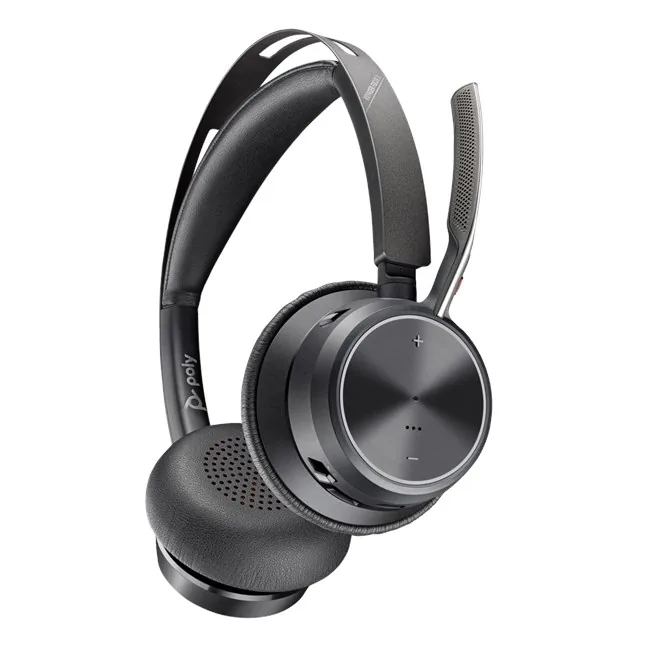 Poly Voyager Focus 2 Mikrofonlu Stereo Kulaklık önden görünüm