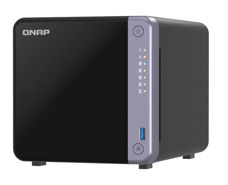 QNAP TS-432X-4GB (4x3.5") Tower NAS farklı açıdan görünüm