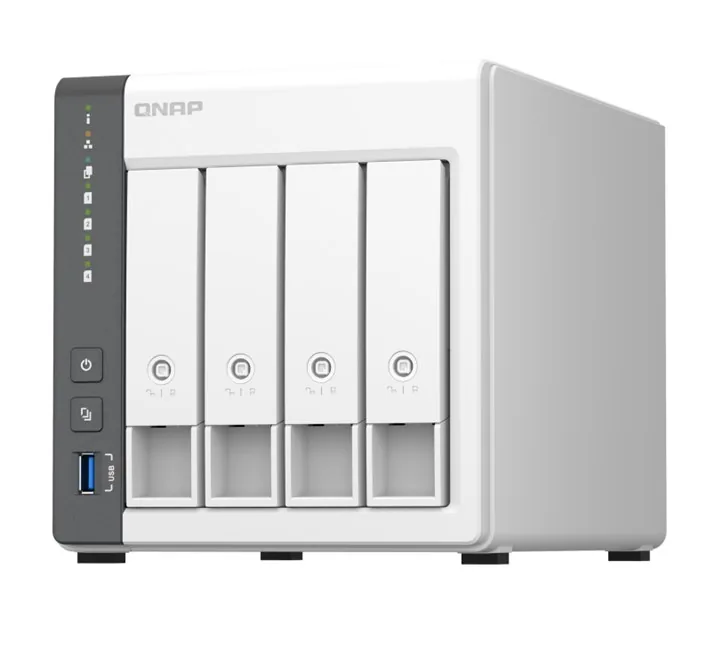 QNAP TS-433-4GB (4x3.5") Tower NAS önden görünüm