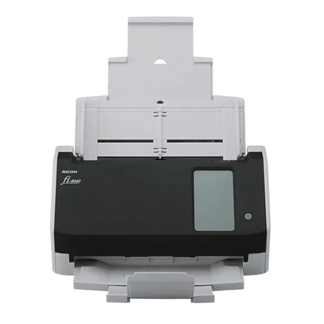 Ricoh FI-8040 A4 Network Doküman Tarayıcı yandan ya da arkadan görünüm