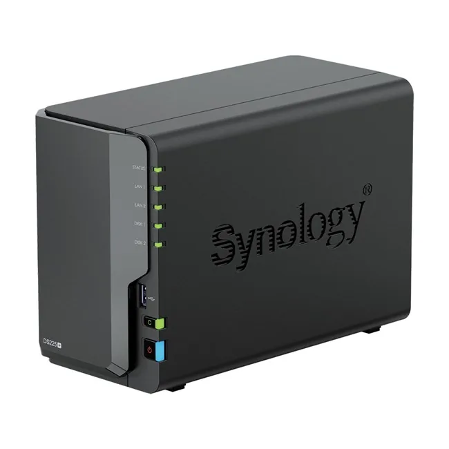 Synology DS225PLUS 2GB Tower NAS farklı açıdan görünüm