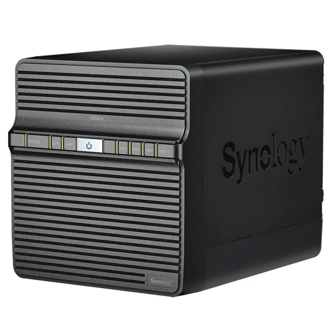 Synology DS423 (4x3.5"/2.5") Tower NAS farklı açıdan görünüm