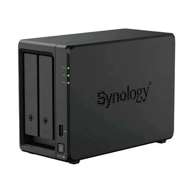 Synology DS725PLUS 4GB Tower NAS farklı açıdan görünüm
