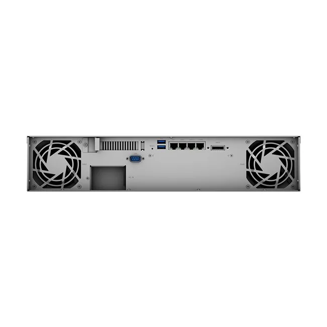 Synology RS1221RPPLUS Rack NAS 2U yandan ya da arkadan görünüm