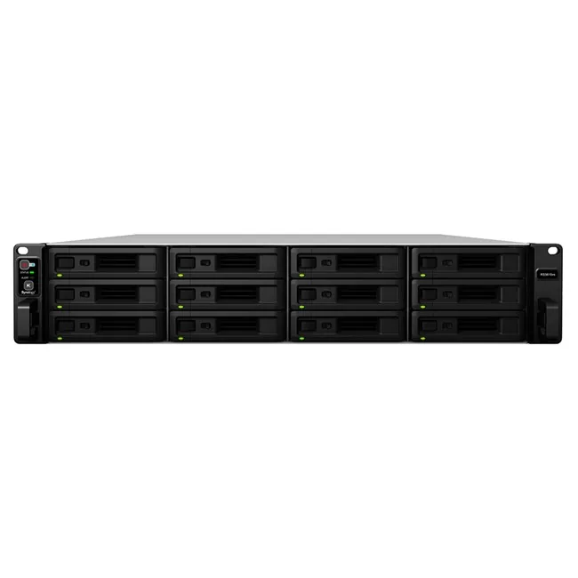 Synology RS3618XS Rack NAS 2U önden görünüm